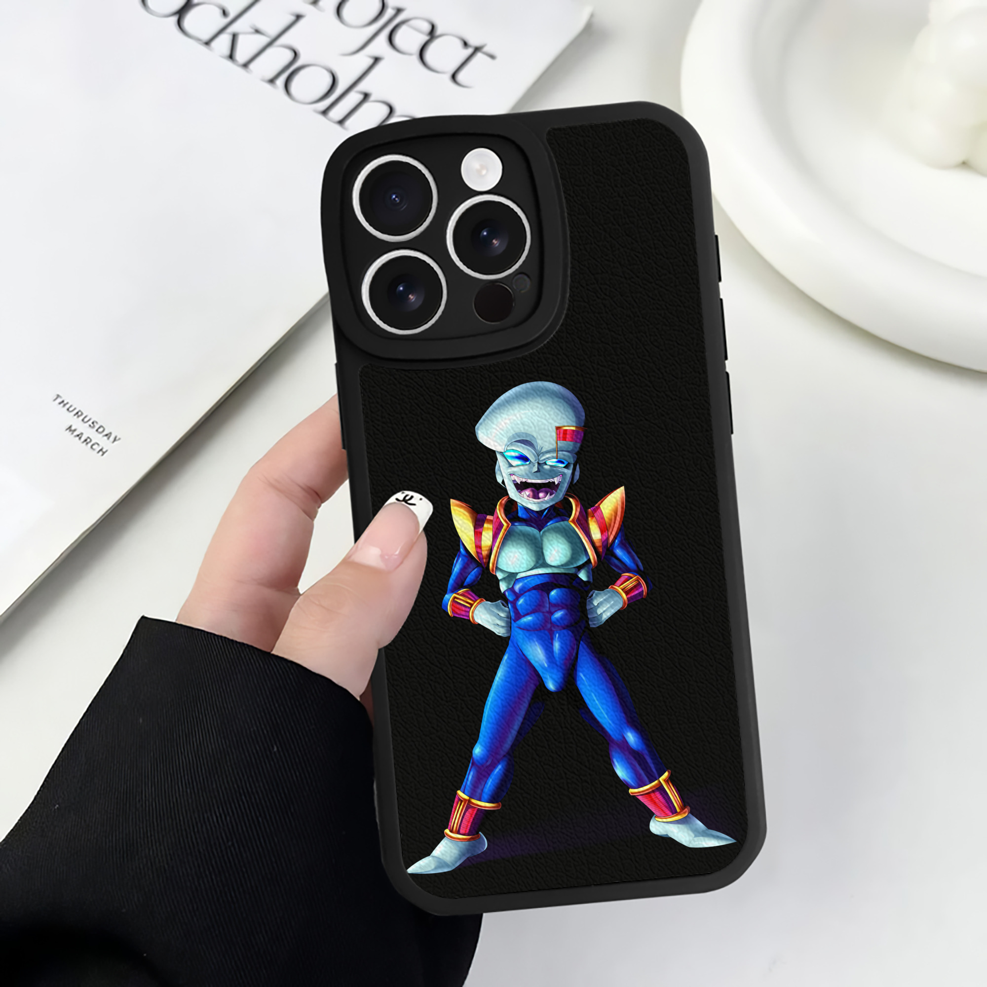 （画像用） ドラゴンボール DRAGON BALL 【iPhone 16シリーズ対応】シリコンスマホケース（レザー調） 材質：シリコン